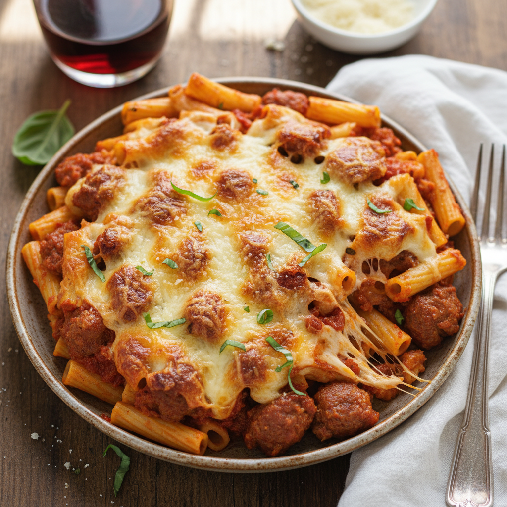 Baked Ziti with Italian Sausage
