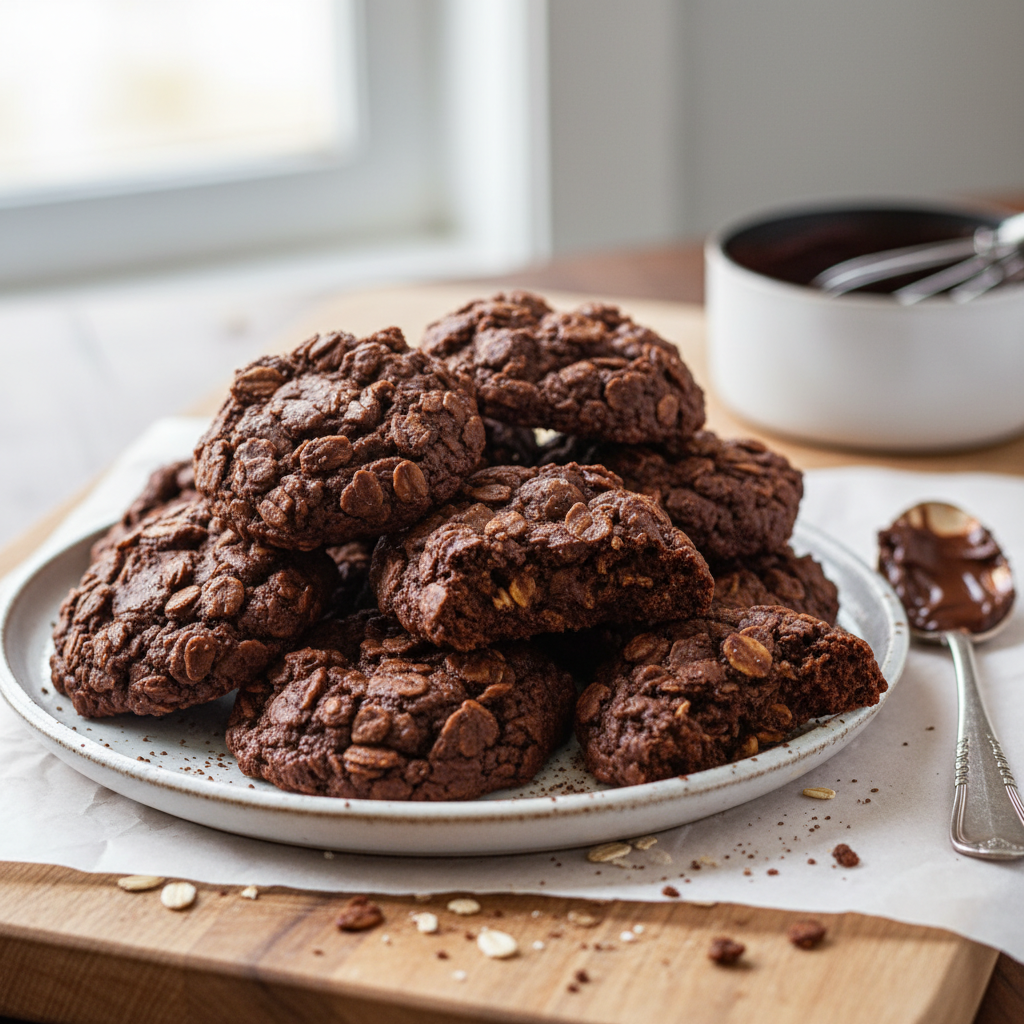 No-Bake Chocolate Oat Cookies