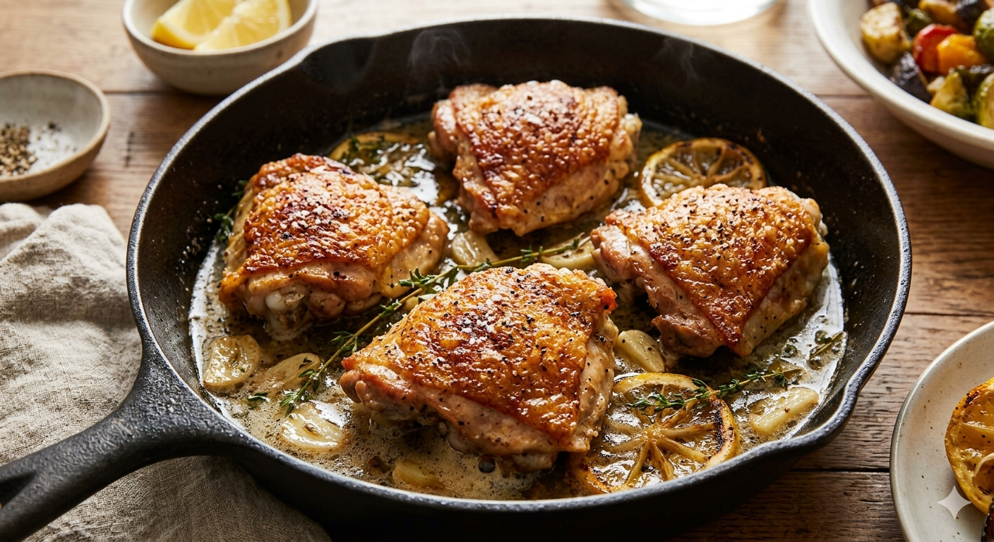 Crispy Chicken Thighs